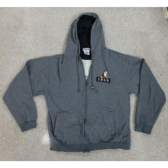 Disneyland Grumpy Snow White Character Grey Hooded Zip-Up Jacket - Picture 13 of 13